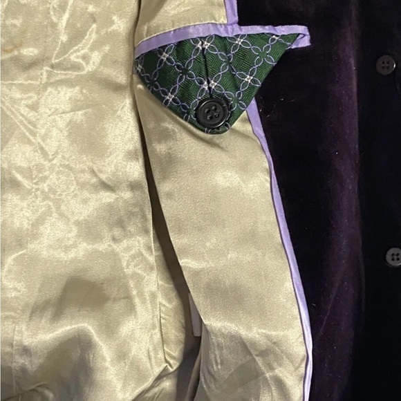 Jenna Lyons Vintage J. Crew Velvet Plum Eggplant Blazer 8T - Picture 5 of 6